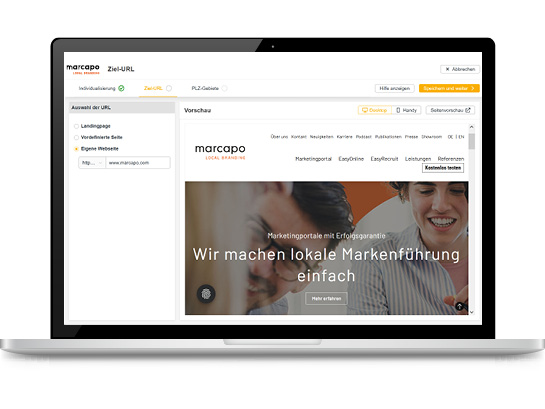 Conversion-optimierte Landingpage für Google Performance Max Kampagne.